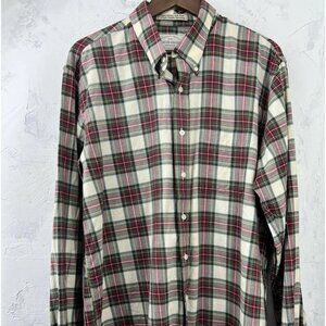 Jacob Miller Shirtmaker Plaid Shirt Button Down sz XL
